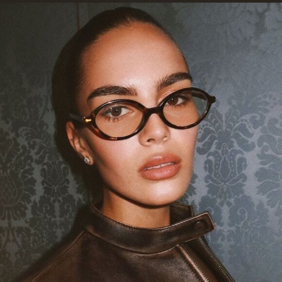 Miu Miu Women Sunglasses Havana Clear Blue Light Filter MU04ZSF VAU08N BRAND NEW - Picture 11 of 12